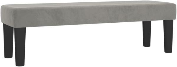 vidaXL Sitzbank Hellgrau 100x30x30 cm Samt 346666