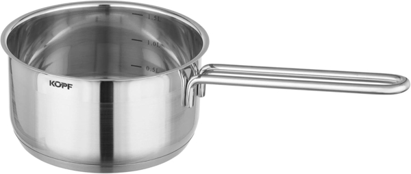 Kopf Topf-Set Josie, Edelstahl (14-tlg), Induktionstöpfe mit Schüttrand, Literskala und Glasdeckel Bild 15