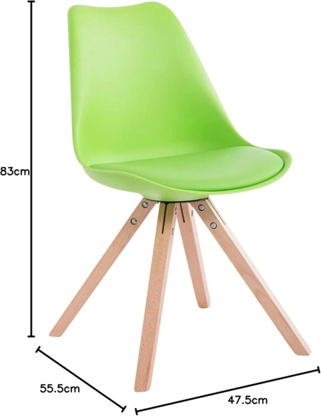 4er Set Stühle Toulouse Kunstleder Natura Square [320094] Bild 2