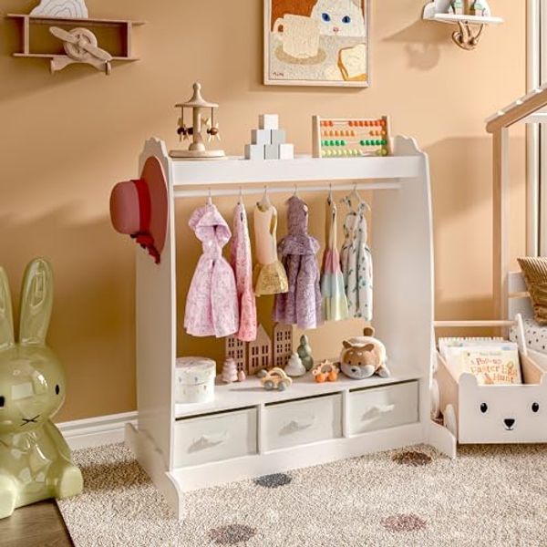Kindergarderobe Moskenes 107x95x61 cm Weiß [en. casa]