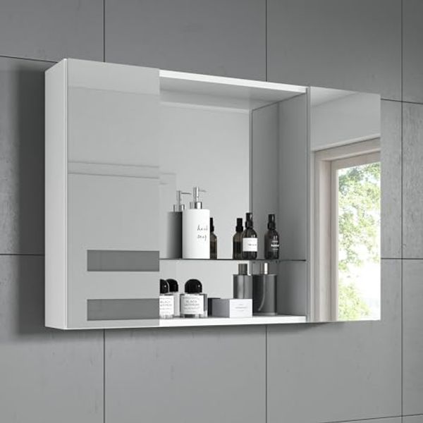 Spiegelschrank Debby weiß 85 cm