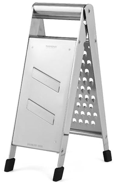 Weis 12455 Edelstahl Klappreibe Hobel mit 2 Reibeflächen