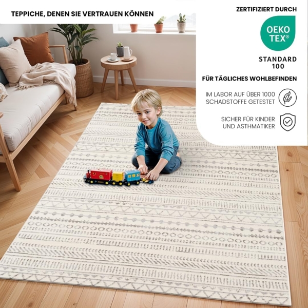 Surya BELINDA Teppich Off-Weiß 200 cm 274 cm 200x274 cm Bild 3