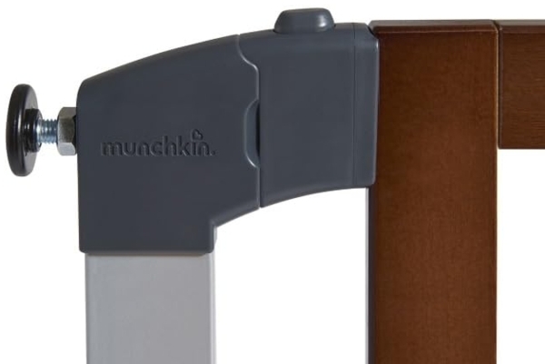 Munchkin Auto Close Tür-/Treppenschutzgitter mit Druckbefestigung, selbstschließend, 76 - 82 cm, bis zu 117 cm mit Verlängerung, weiß Bild 4