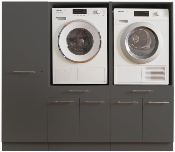 Laundreezy Mehrzweckschrank-Set LAUNDREEZY LDSK12, Breite 185 cm