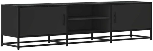 TV-Schrank Schwarz 160x35x41 cm Holzwerkstoff und Metall 848844