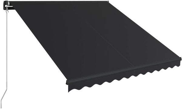 vidaXL Einziehbare Markise Handbetrieben 350 x 250 cm Anthrazit 3051238