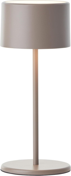 Brilliant LED Tischlampe in Taupe Dimmbar & mit Akku Mobile Innenleuchte mit drei-Stufen-Touchdimmer Warmweißes Licht, stilvolles Design, energiesparend & flexibel einsetzbar - per USB aufladbar