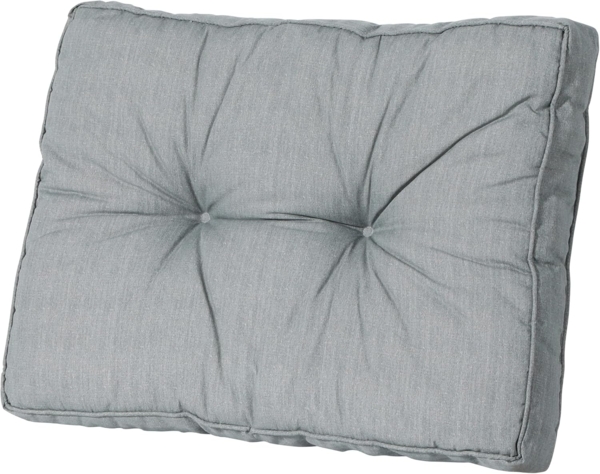 MADISON Auflage Basic Rückenkissen 40 x 60 x 12 cm passend für Euro-Palette grau