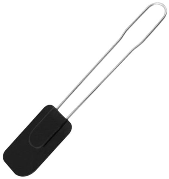 FMprofessional Teigschaber, Edelstahl, Schwarz-Silber, ca. 29cm