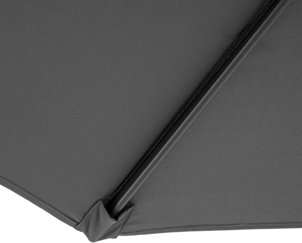 Outsunny Ampelschirm Sonnenschirm mit Handkurbel Wetterbeständig, LxB: 295x295 cm, Handkurbelschirm, Kurbelschirm, Grau Ø2,95 x 2,45H m Bild 9