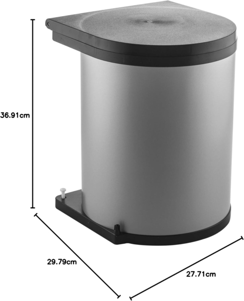 WESCO 010214-42 Abfalleimer 13 Liter RONDO 2 ab 40 cm Schrankbreite, edelstahl Bild 6
