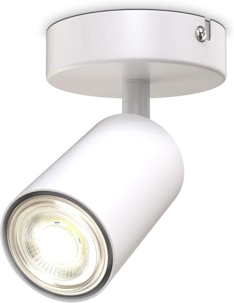 B.K.Licht LED Deckenspot LED Deckenleuchte 9x9cm Spot drehbar schwenkbar weiß-matt - BKL1454, ohne Leuchtmittel, Lampe Wand Decke 1-flammig 230V Fassung GU10 Retro-Design Wohnzimmer