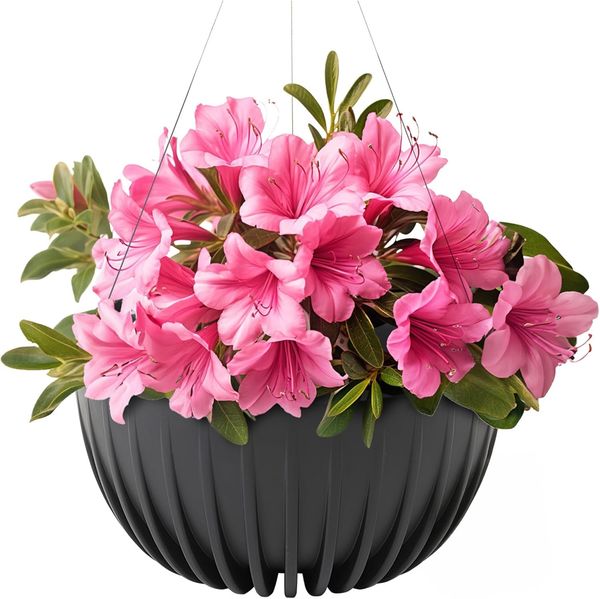 KONZEPT Blumenampel hängend Blumentopf 30cm Durchmesser, Hängetopf für Pflanzen, aus Kunststoff