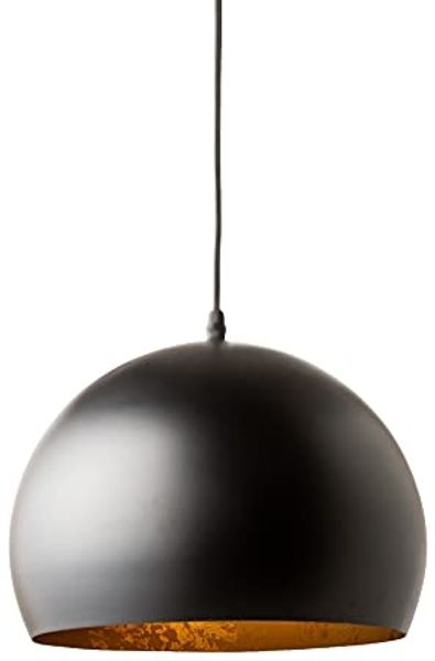 riess-ambiente Hängeleuchte BLACK GOLDEN BALL 30cm schwarz / gold, ohne Leuchtmittel, Wohnzimmer · Metall · Esszimmer · Küche