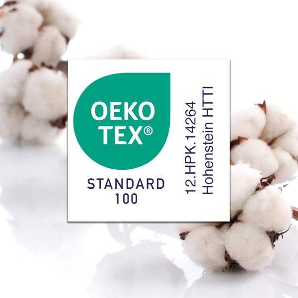 BARBONS Spannbettlaken für Baby/Kinderbett - 100% Jersey-Baumwolle Oeko-TEX Standard 100 Zertifiziert Bettlaken für Babybett (Hellblau - 60x120 cm / 70x140 cm) Bild 4