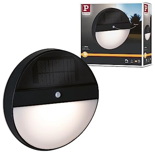 Paulmann No. 94264 Outdoor Solar Wandleuchte Elois mit Bewegungsmelder Anthrazit