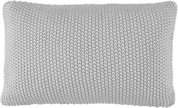 Marc O Polo Strick Dekokissen Plaid Nordic Knit silver | Dekokissen 30x60 cm