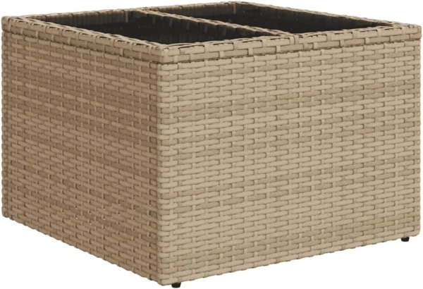 vidaXL 12-tlg. Garten-Sofagarnitur mit Kissen Beige Poly Rattan 3251535 Bild 7