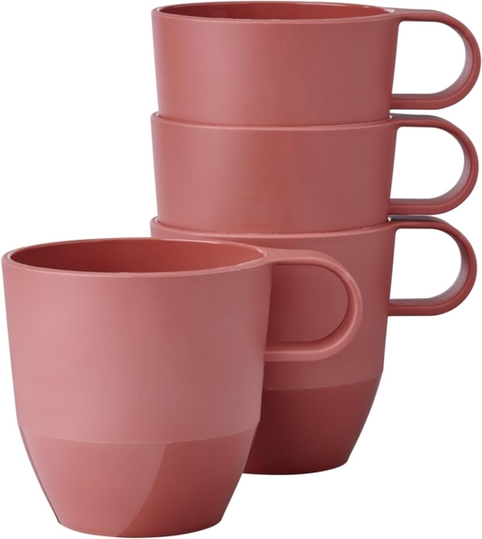 Mepal SILUETA Henkelbecher 300 ml 4er Set Vivid Mauve