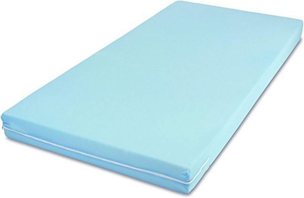 MSS Roll-Matratze, Easy Active, 90 x 200 x 11 cm, H3, Bezug Blau, Schaumstoff
