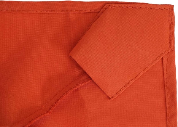 Ersatz-Bezug für Sonnenschirm halbrund Parla, Sonnenschirmbezug Ersatzbezug, 270cm Stoff/Textil UV 50+ 3kg ~ terracotta Bild 6