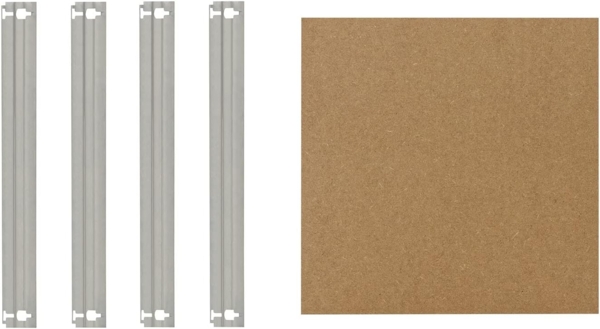 shelfplaza HOME 50x50 cm Fachboden-Set in grau-verzinkt für HOME Schwerlastregale mit 175 kg Traglast pro Boden