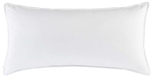 f. a. n. Texas-Comforel Baumwoll Kopfkissen glatt mit Reißverschluss und Biese 40x80 cm