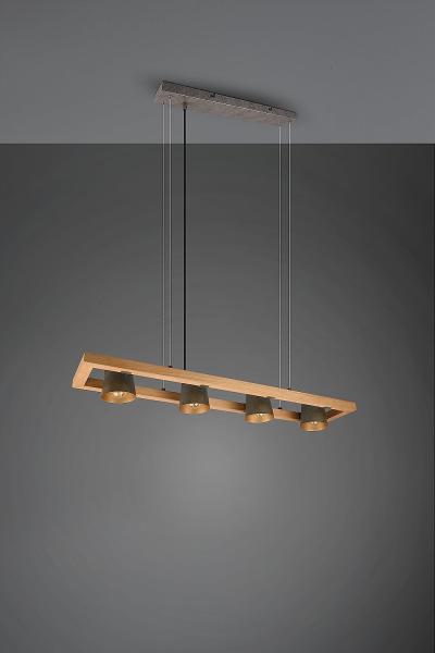 Trio 'Bell' Pendelleuchte 4-flammig, nickel antik,100 x 21 x 150 cm Bild 9