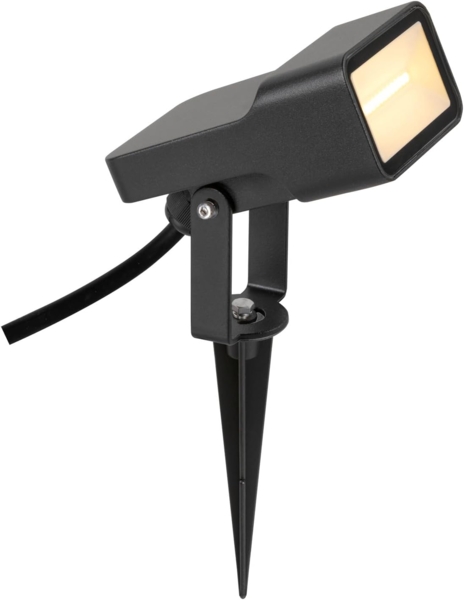 SLV SYNA WIDE, Erdspiessleuchte, 3000 K, 115°, IP65, eckig, schwarz - Strahler (Outdoor) Bild 2