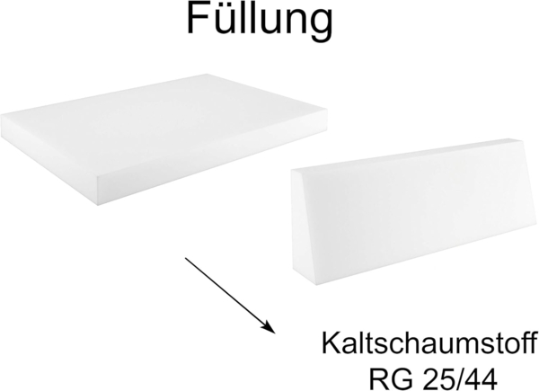 sunnypillow Palettenkissen Kaltschaum Palettenauflage Palettenpolster Palettensofa Sitzkissen Rückenlehne gesteppt 2er Set Camel Bild 5