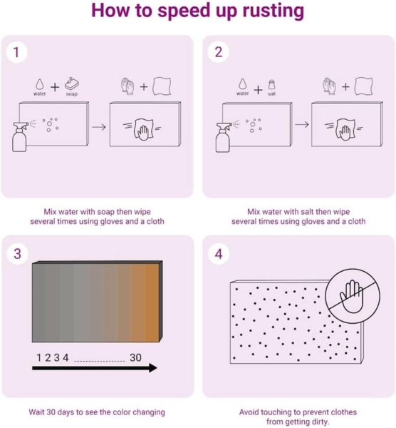 vidaXL Hochbeet Rostig 100x100x45 cm Cortenstahl 151949 Bild 5