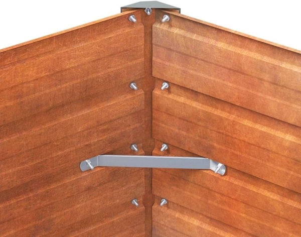 vidaXL Hochbeet Rostig 100x100x45 cm Cortenstahl 151949 Bild 7