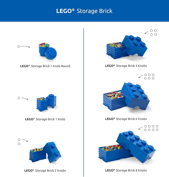 Lego 'Storage Brick 4' Aufbewahrungsbox hellblau mit 1 Schublade Bild 5