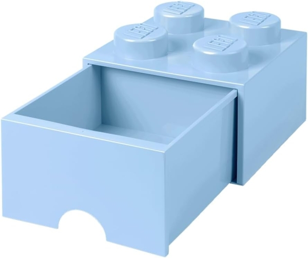 Lego 'Storage Brick 4' Aufbewahrungsbox hellblau mit 1 Schublade Bild 4