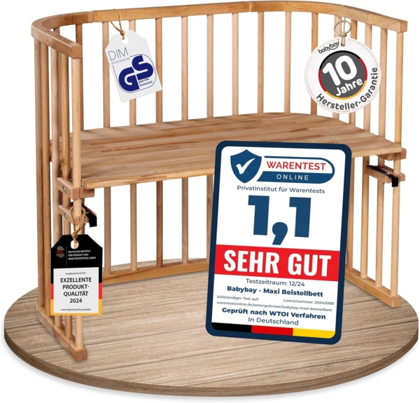 Babybay 'Maxi' Beistellbett natur
