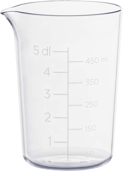 GastroMax Messbecher, 0,5 Liter, transparent Material: SAN, Maße: (B)100 x (T)100 x (H)120 mm (6406-90)