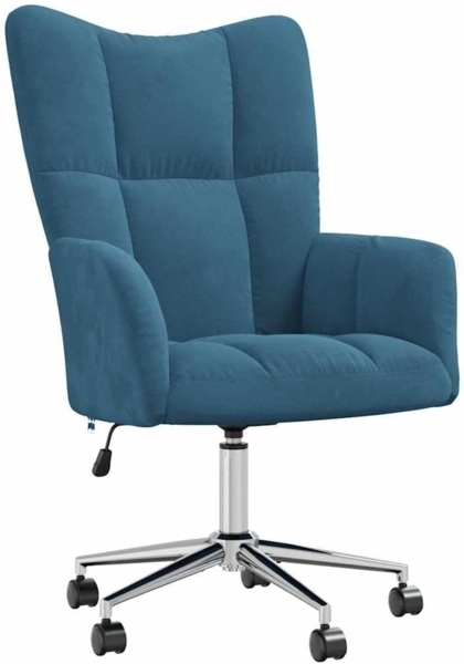 vidaXL Relaxsessel Blau Samt [328171]