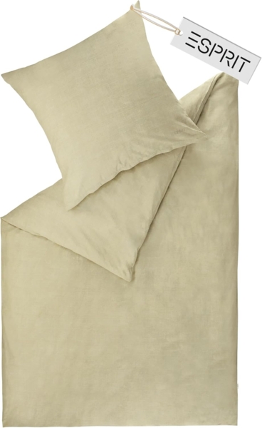 Esprit Bettwäsche HARP Renforcé Kissenbezüge und Bettwäsche, Baumwolle, 1 teilig, 155 x 220 cm in Beige