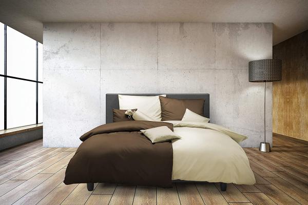 Fleuresse Mako-Satin-Bettwäsche colours Farbe gelb 2006, Größe 155x220 cm Bild 7