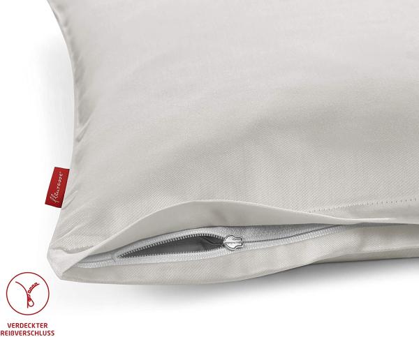 Fleuresse Mako-Satin-Bettwäsche colours Farbe gelb 2006, Größe 155x220 cm Bild 4