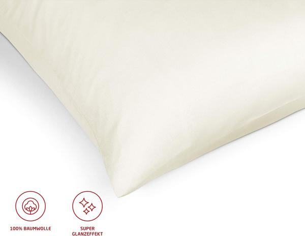 Fleuresse Mako-Satin-Bettwäsche colours Farbe gelb 2006, Größe 155x220 cm Bild 3