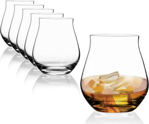 SAHM Gläser-Set Rum Gläser 6er Set - Sensorik Rumglas, Sensorik Glas, 100% recycelbar