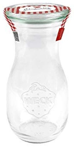 Saftflasche "Einkochwelt" 0,25 l mit Deckel 60 mm