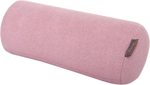 Dr. Berger Velours-Fleece Nackenrolle Rosa 40 x 16 cm