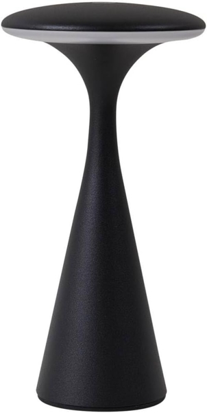 Lindby Tischleuchte Evelen, LED, Kunststoff Schwarz warmweiß IP54, LED 1,5 W gesamt, warmweiß