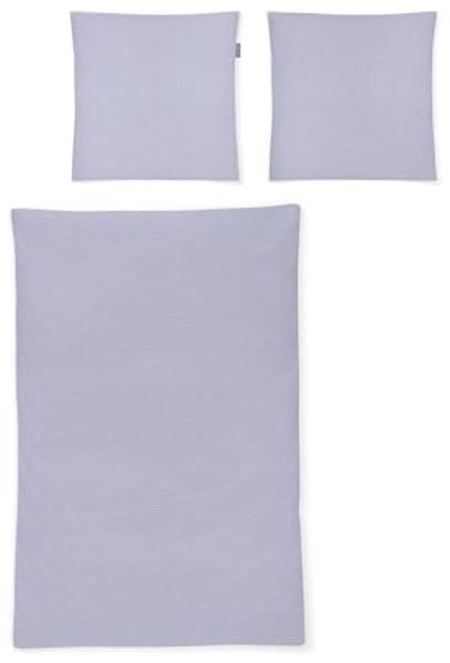 Irisette Seersucker Bettwäsche Set Easy 8517 lavend 135 x 200 cm + 1 Kissenbezug 80x80 cm