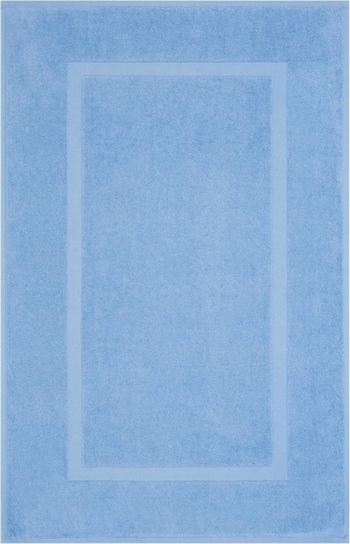 Hammetex Badetuch-Matte 2er Set, 100% Baumwolle Handtuchmatte 900 GSM, Oeko-TEX Zertifiziert, saugfähig & waschbar für Badezimmer, 51x86 cm, Hellblau Bild 6
