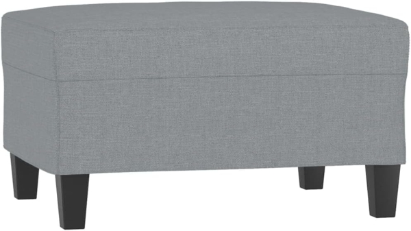 vidaXL Fußhocker Hellgrau 70 x 55 x 41 cm Stoff [349347]