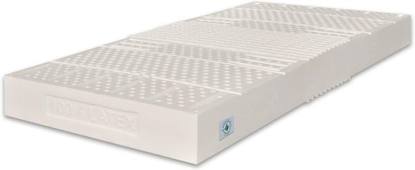Marcapiuma - Einzelmatratze Sevenlife 18 Latexmatratze 100x220 cm Höhe 18 cm H2 Mittel/Weich Orthopädische Ergonomische Latex Matratze waschbar Gegen Milbe Aloe Vera Bezug EuroLatex Made in Italy